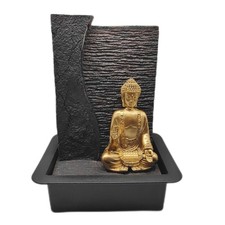 Zen Light Zimmerbrunnen Wohnaccessoires Buddha Jati abnehmbar gelbes LED Band We