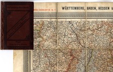 Alte Landkarte Hessen Baden
