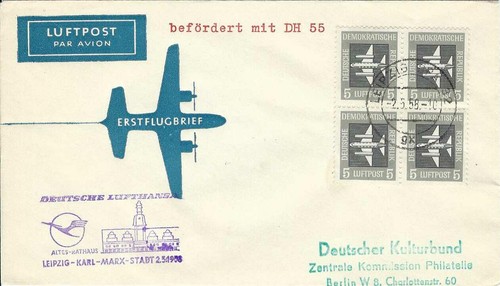 Ddrxxiv luftpost lufthansa - ddrxxiv,