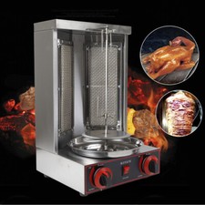 3000W Edelstahl Gas Döner Kebab Maschine LPG Dönergrill Tischgrill BBQ Grillofen