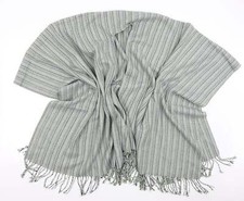 TCM Damen Jacke Poncho grün gestreift Einheitsgröße