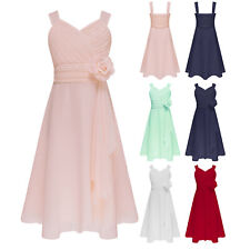 DE Blumenmädchen Kleid Mädchen Abendkleid Kommunions Hochzeit Geburtstag Fest