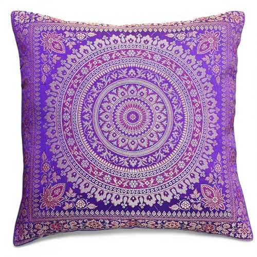 Lila mandala kissenbezug 16x16 - lila,