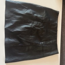 Damen Lederrock Schwarz