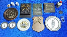 Bergbau Konvolut Reliefe , Teller , Ehrengaben   I