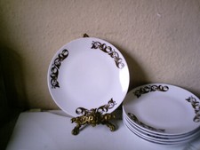 ein !!! Scherzer Bavaria Kuchenteller, Weiß/Braun/Gold, 20cm, 2x Gebraucht,Top