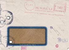 Italien - Dt. Reich , 1942 , Treviso , Freistempler   --   diverse Zensurstempel