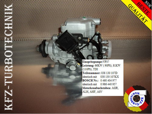 Einspritzpumpe golf passat - einspritzpumpe,