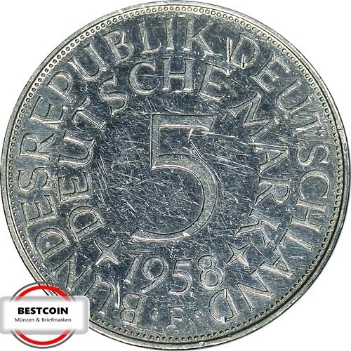 J387 silberfünfer von - dm,