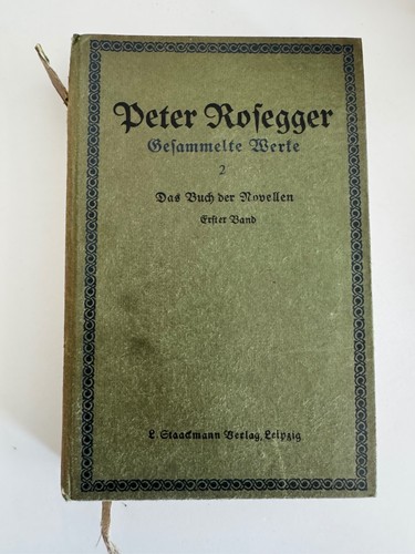 Peter rosegger gesammelte - peter,