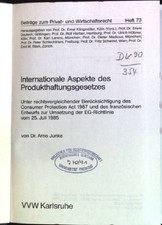 Internationale Aspekte des