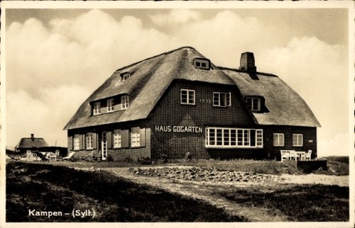 Kampen auf sylt - ak, haus