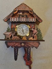 Kuckucksuhr Holz - Schwarzwald mit Magnet (echte Uhr)