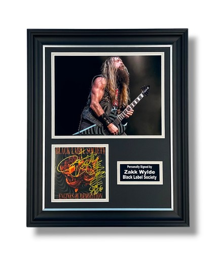 Zakk wylde signed photo - signed, framed