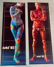 2 x POP-ART 1960s Hippie