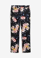 Stretch hose mit blumen print - stretch-hose, blumen-print