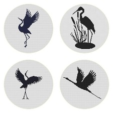Stickvorlagen Set  " Vogel "