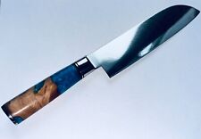 DAMAST-Messer/DAMASCUS-Knife; SANTOKU (handgeschärft); japan. Stahl; 67 Lagen