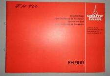 Teilekatalog / Ersatzteilliste Deutz Fahr Feldhäcksler FH 900