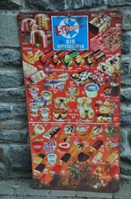 Altes Blechschild/Reklameschild 1970,Schöller Eistafel,Preischild,Retro,Original