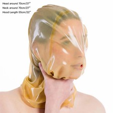 Clear Latex Haube Tasche