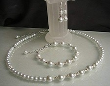 Neu~ Brautschmuck Set 3teilig