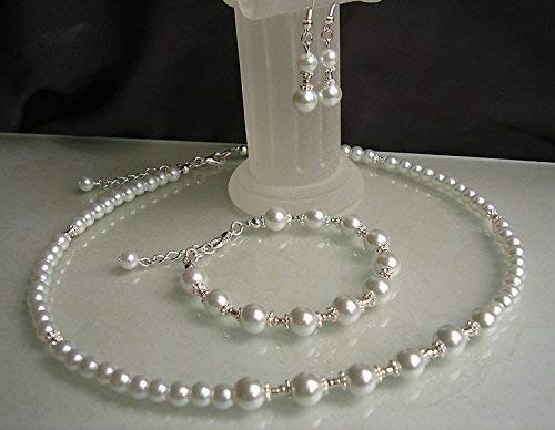 Neu brautschmuck set 3teilig - brautschmuck,