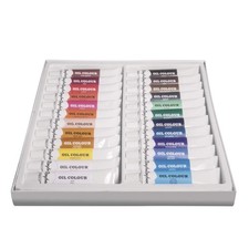 Hobby 38919000 Ölfarben-Set 24 Farben je Tube 12 ml ideal für Keilrahmen Lein...