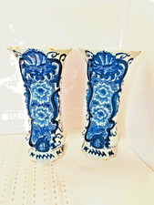 Paar Delft-Fayence-Vasen