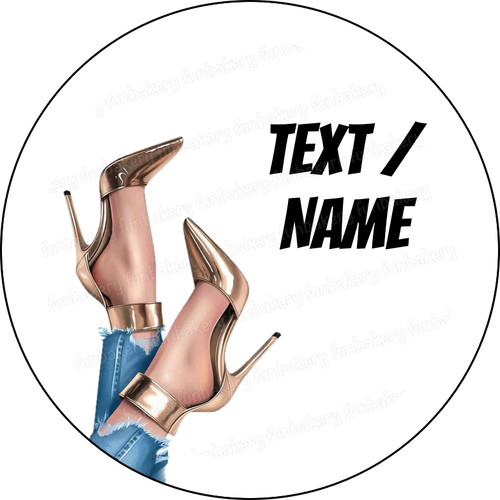 Frau high heels - frau, tortenaufleger