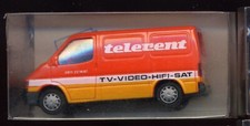 Rietze 30530; Ford Transit B '86 Transporter, Kasten "Telerent" (Nürnberg). H0