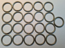 21 Gardinenringe Rundringe aus Metall