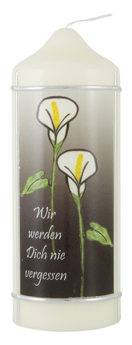 Trauerkerze wir werden dich - wir,