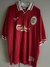 Original REEBOK LFC FC LIVERPOOL Trikot Shirt XXL 46/48 rot RAR Carlsberg