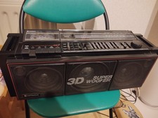 Hitachi TRK 7620E Boombox 3D Super Woofer Vintage  Radio Cassette Hitachi...