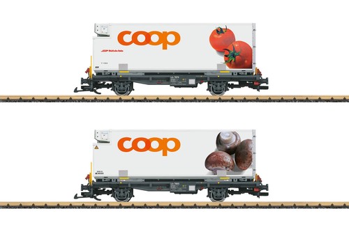 Rhb containerwagen set - g,