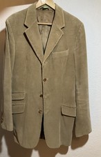 ?3-Teil Anzug Cord-Beige Weste Klassisch Stil-Maßanfertig 94 L made to order 