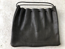 JIL SANDER Tasche unbenutzt fein genarbtes Leder oliv kleine Beuteltasche
