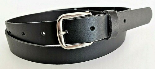 Leder gürtel schwarz glatt - leder,