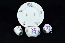EPIAG Czechoslovakia Porzellan 2 Moccatassen + Kuchenteller + Kaffetasse