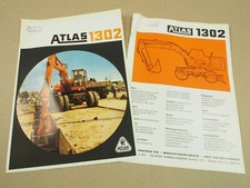 2 Prospekte Atlas AB 1302 Hydraulik Universalbagger  von 6/1970 und 8/1971