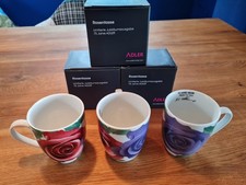 3 Stück Rosen-Tassen von ADLER Limitierte Jubiläumsausgabe 75 Jahre ADLER Neu