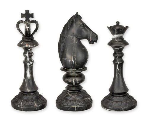 Set aus schachfiguren - set,