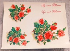 DDR Abziehbilder Rosen toll zum selber gestalten