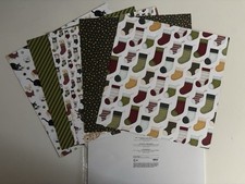 Stampin’ Up! Designerpapier Weihnachten im Strumpf – 5 Bögen + Zuschnittrreste