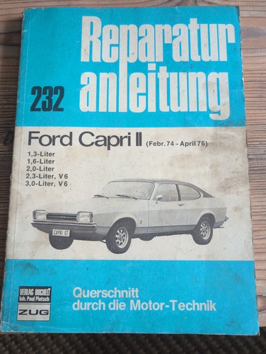 Ford capri reparaturanleitu - ford,