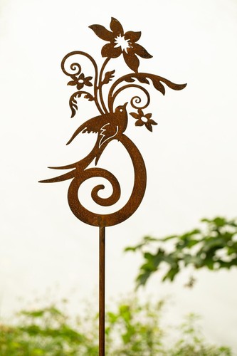 Gartenstecker paradiesvogel - gartenstecker,