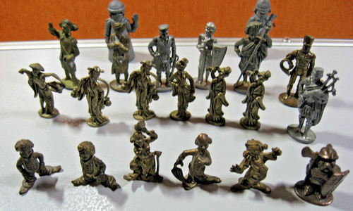 Alte metallfiguren ei - alte, Ü-ei