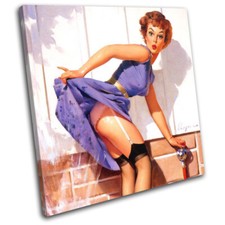 Vintage Girl Poster Sexy Retro