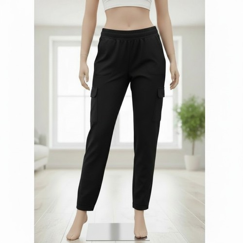 Schwarze cargohose sweat - schwarze,